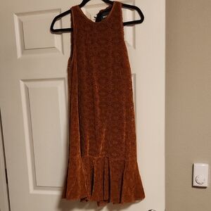 Maeve Rust Sleeveless Mini Dress